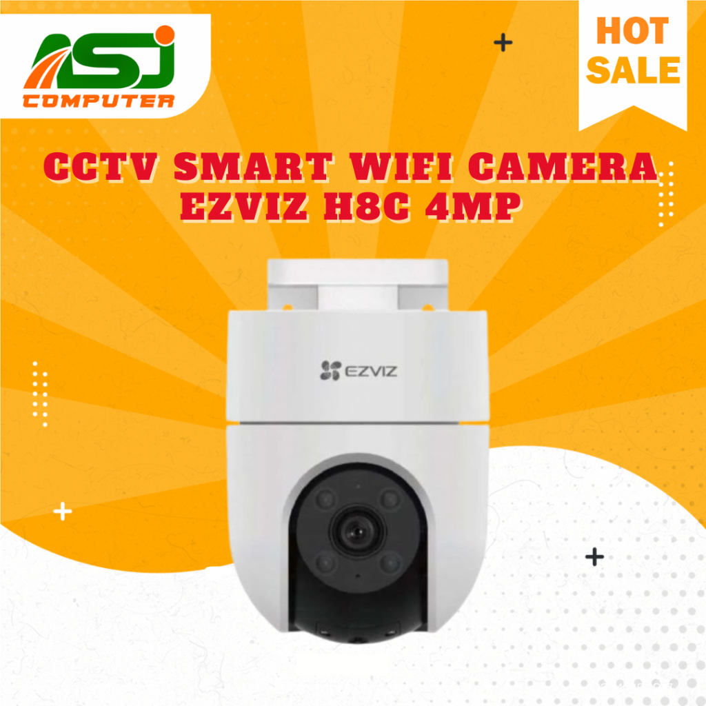 Ezviz H8c 4MP | 2 MP 2K+ Outdoor CCTV Pan & Tilt Wifi IP Camera Auto Tracking | Ezviz C6N 2MP Smart 