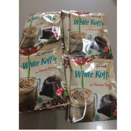 

Luwak White Koffie MOCCA ROSE 10X20gr Instant Coffee Kopi Sachet