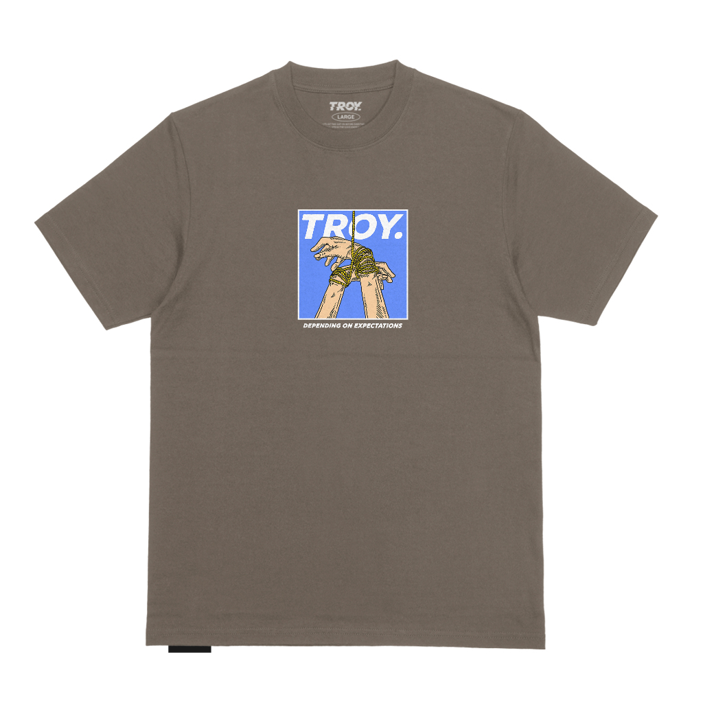 Troy Company Tshirt Maple Brown Oportunis - Kaos Lengan Pendek Kaos Coklat Maple MTD 2730