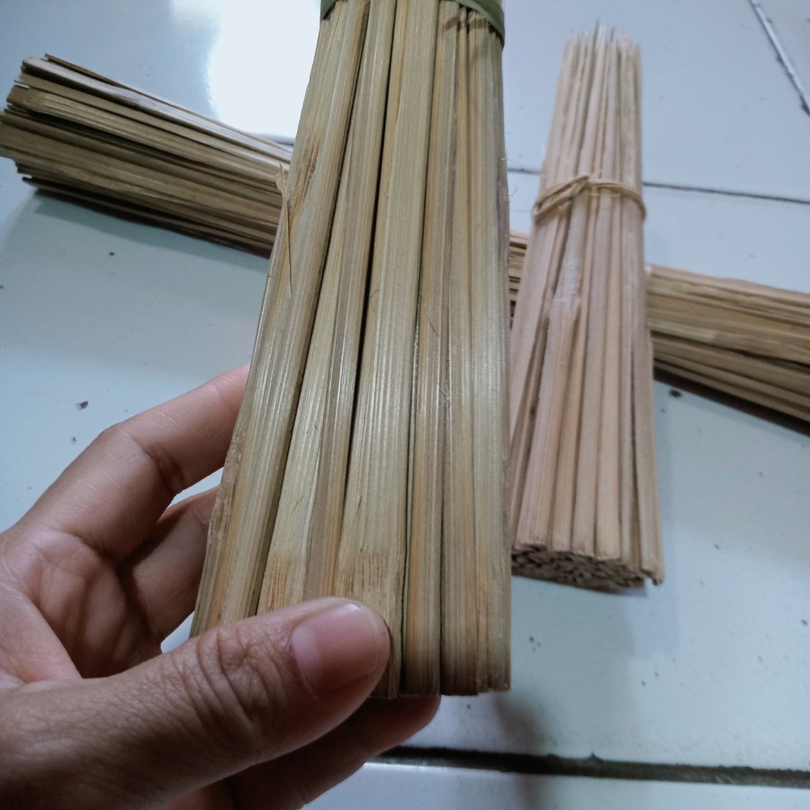 Tusukan sate, tusukan buket, tusukan sate kambing gepeng bambu