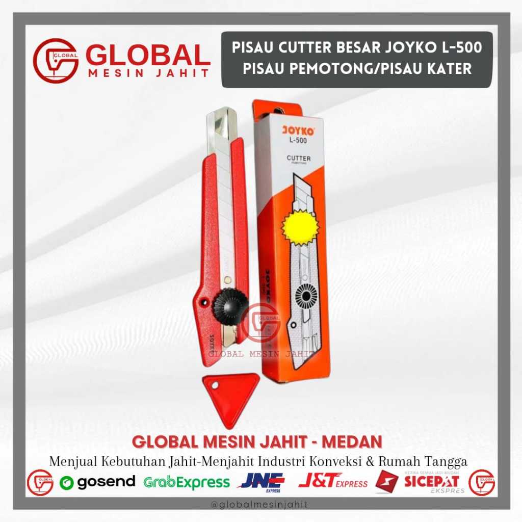 

Pisau Cutter Besar Joyko L-500 Pisau Pemotong Mata Pisau Potong Gunting