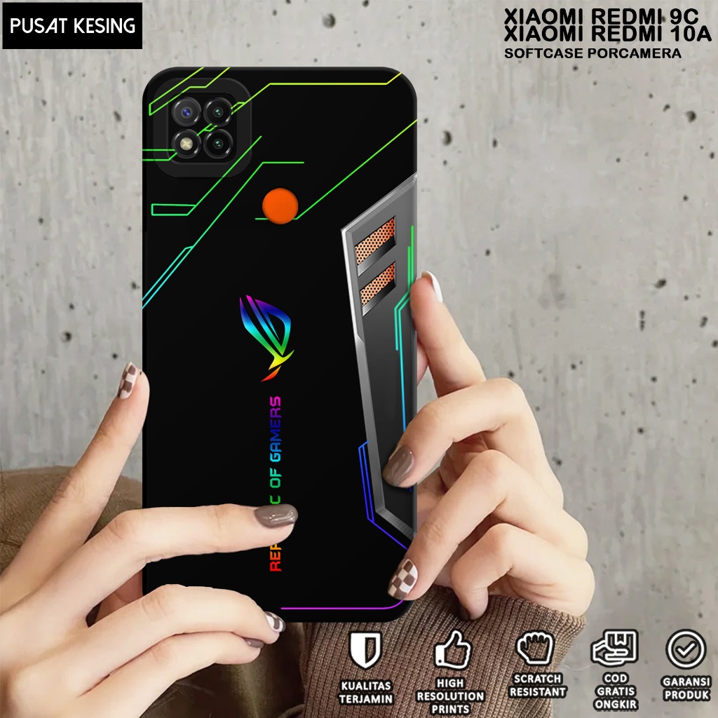 CASE XIAOMI REDMI 9C - Casing Hp Xiaomi Redmi 9C Motif ROG - Case Hp Redmi 9C - Casing Redmi 9C - So
