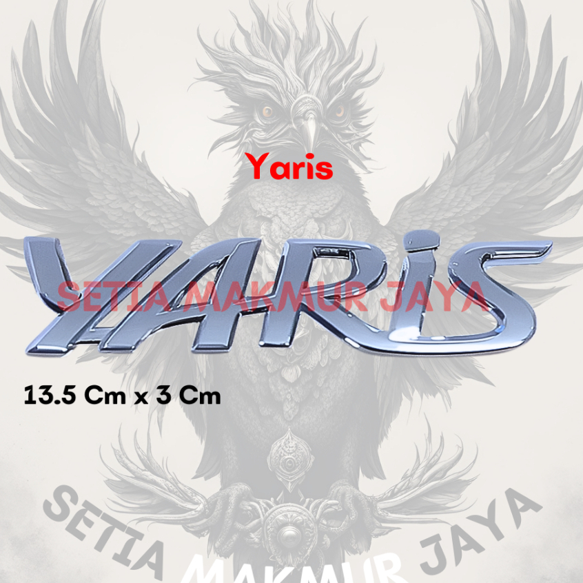 Emblem Tulisan Yaris untuk Toyota Yaris