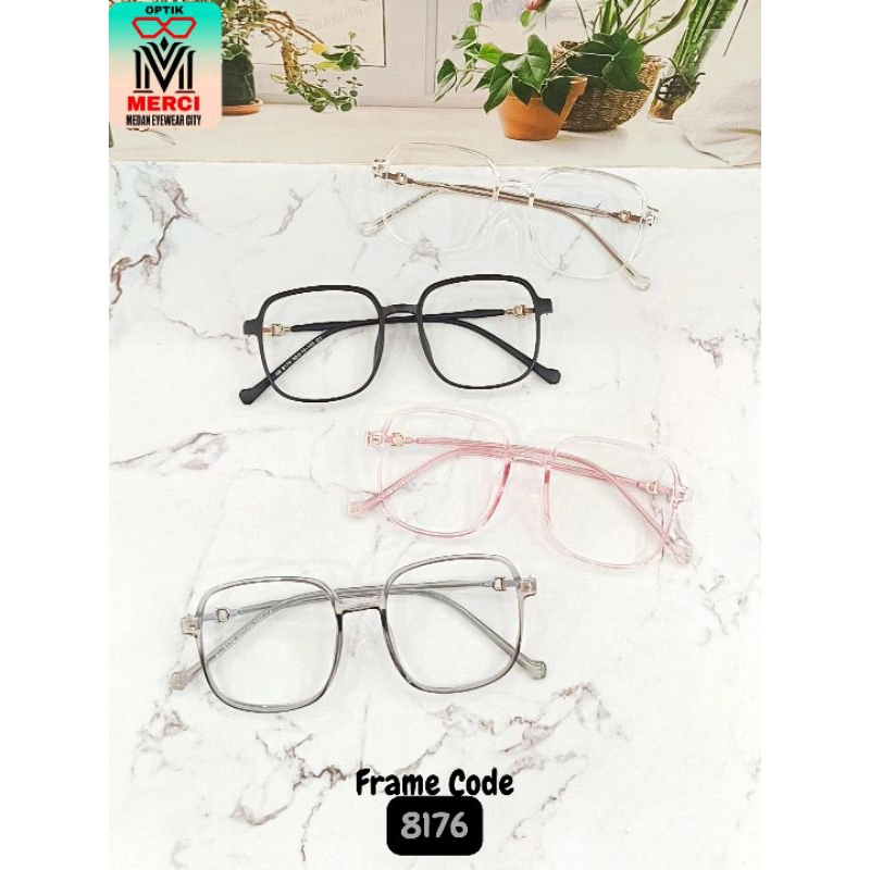 Kacamata cewek model kotak Kode Frame 8176