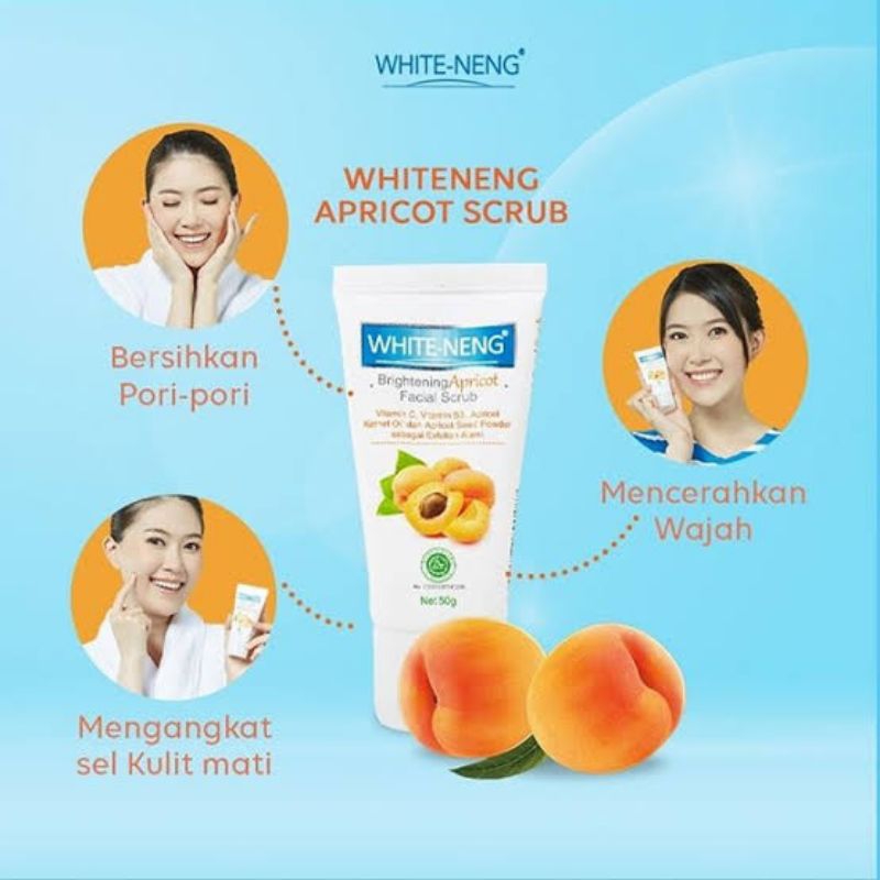WHITE-NENG Brightening Apricot facial scrub