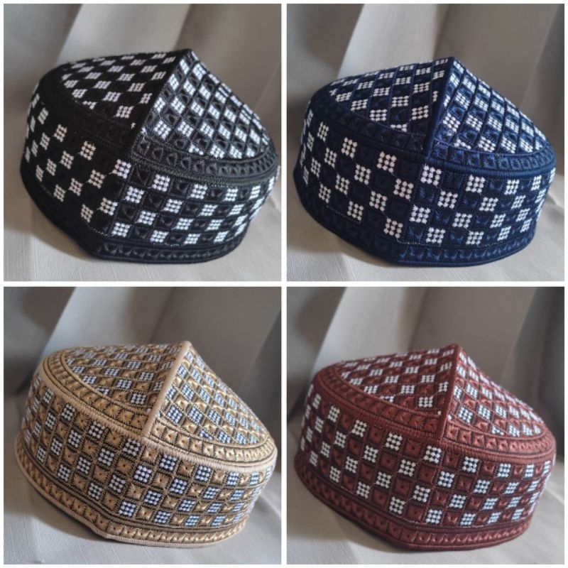 PECI PAKISTAN EXCLUSIVE / PECI FULL BORDIR / PECI PRIA / KOPIAH PAKISTAN  / songkok grosir / peci ha