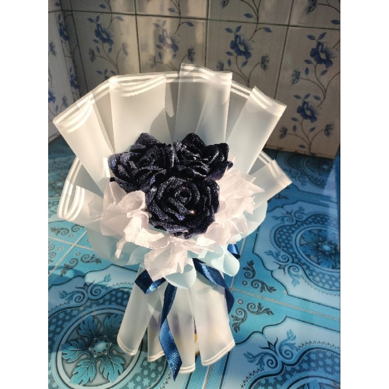 

buket pita satin 3 tangkai