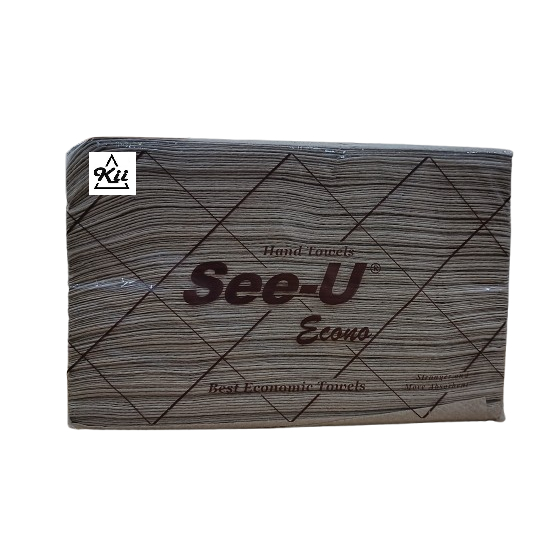 Tissue Hand Towel Econo Brown See-U - TIssue Tangan - Tissue Toilet