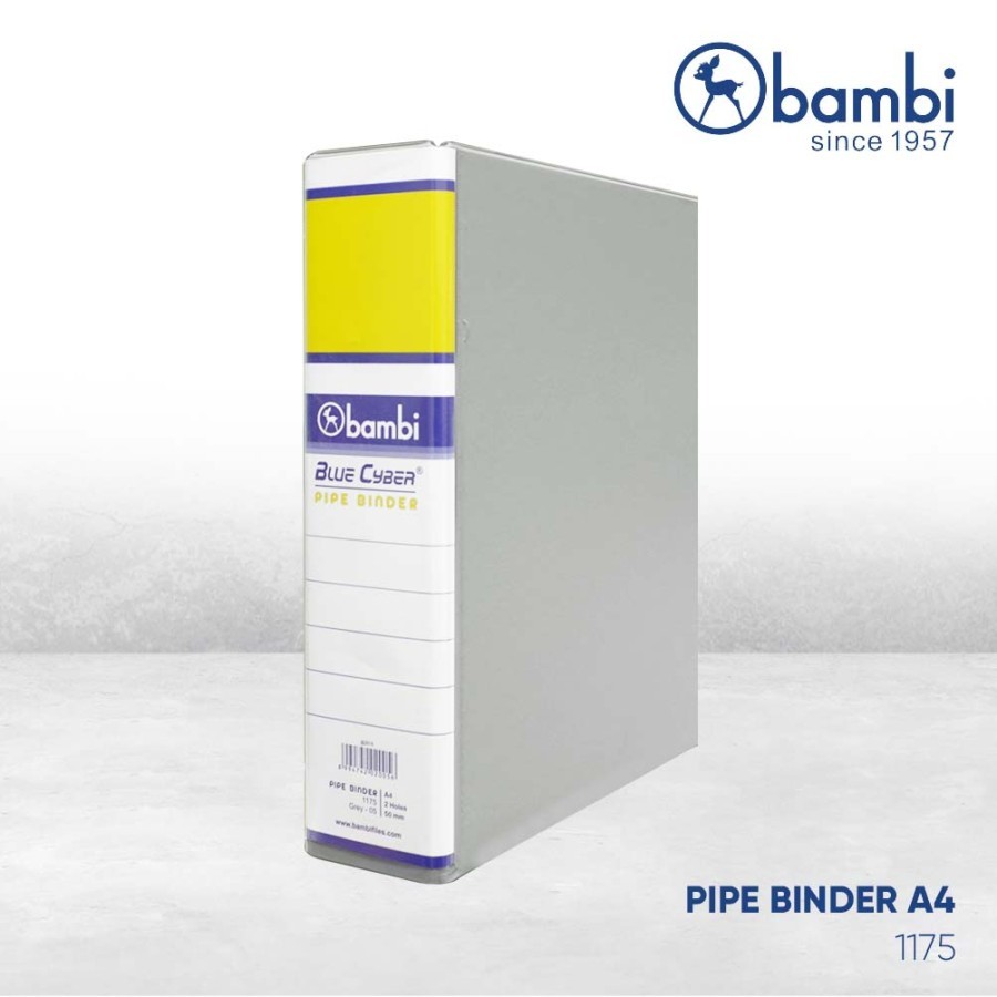 

Ordner Pipe Binder With Full Spine 4 Colour Labels A4 80mm #1175 KING JIM (DIJUAL PER PCS)