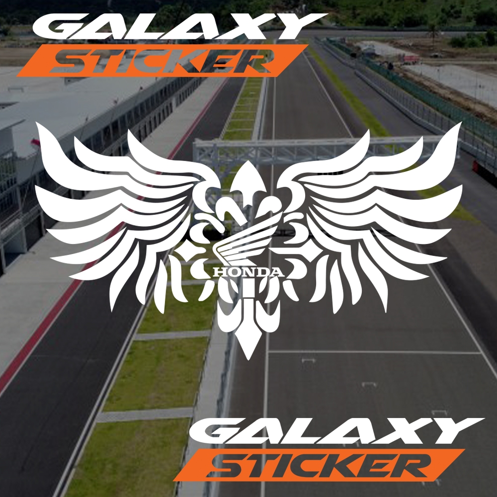 cutting sticker variasi motor sayap honda .stiker logo sayap honda