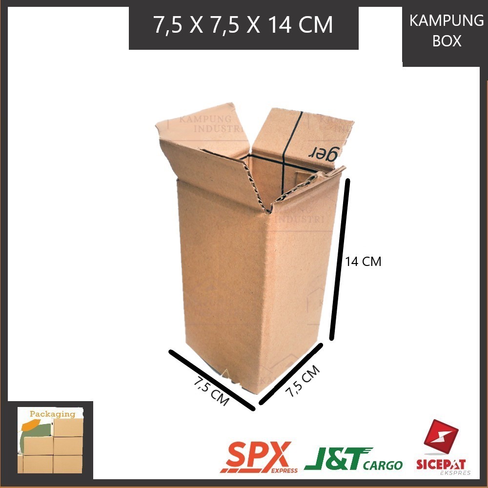 

KARDUS PACKING SINGGLE WALL UKURAN P7,5xL7,5xT14