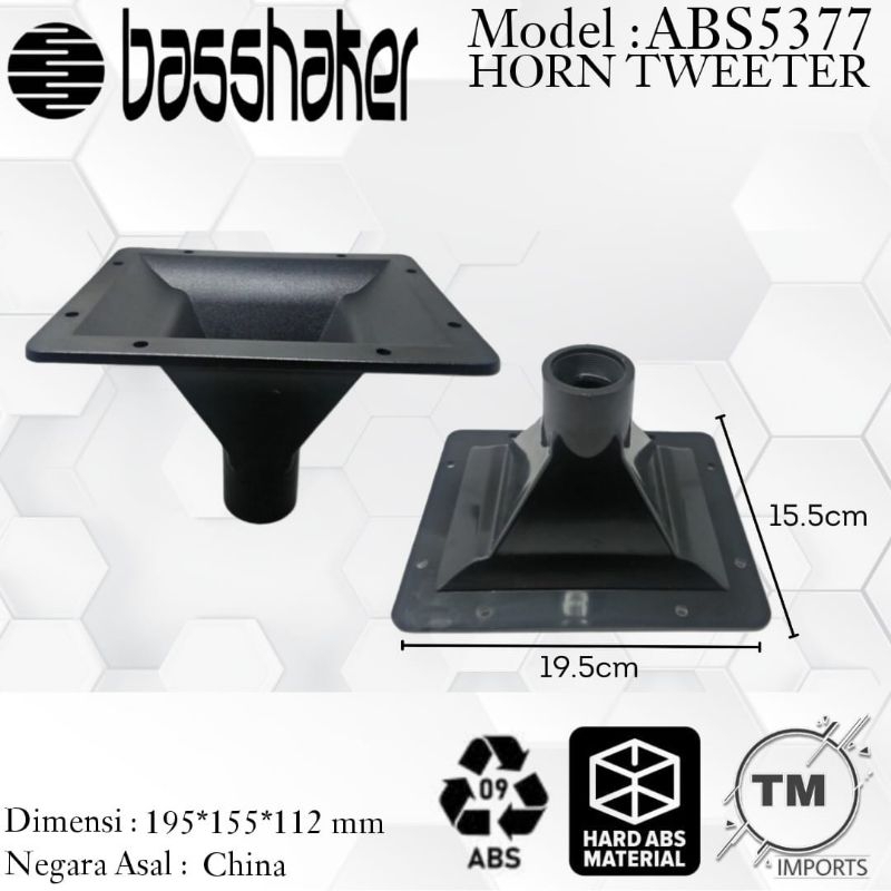 HORN ABS TWEETER 5377 IMPOR HOREN Twiter abs 195 × 155 mm ABS