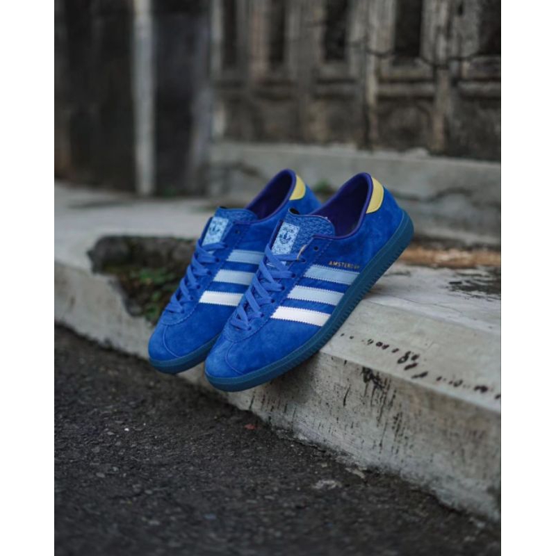 ADIDAS AMSTERDAM NAVY FULL SUEDE PREMIUM CASUAL