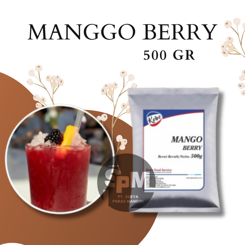 

Mango Berry Kobe 1/2 kg/Mango Berry Powder 500 gr/Bubuk Mango Berry/Minuman Serbuk Mango Berry