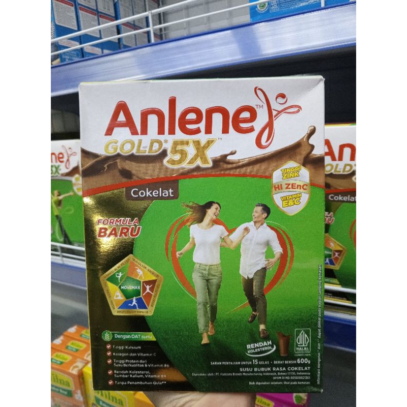 

SUSU ANLENE GOLD 5X RASA COKELAT 600gr/240gr