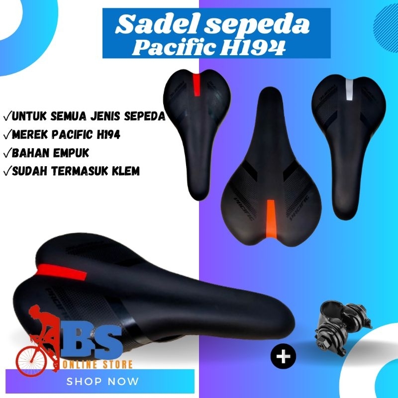 TERMURAH promo sadel sepeda gunung, promo sadel sepeda Pacific sp-h194 , promo sadel sepeda BMX, sep