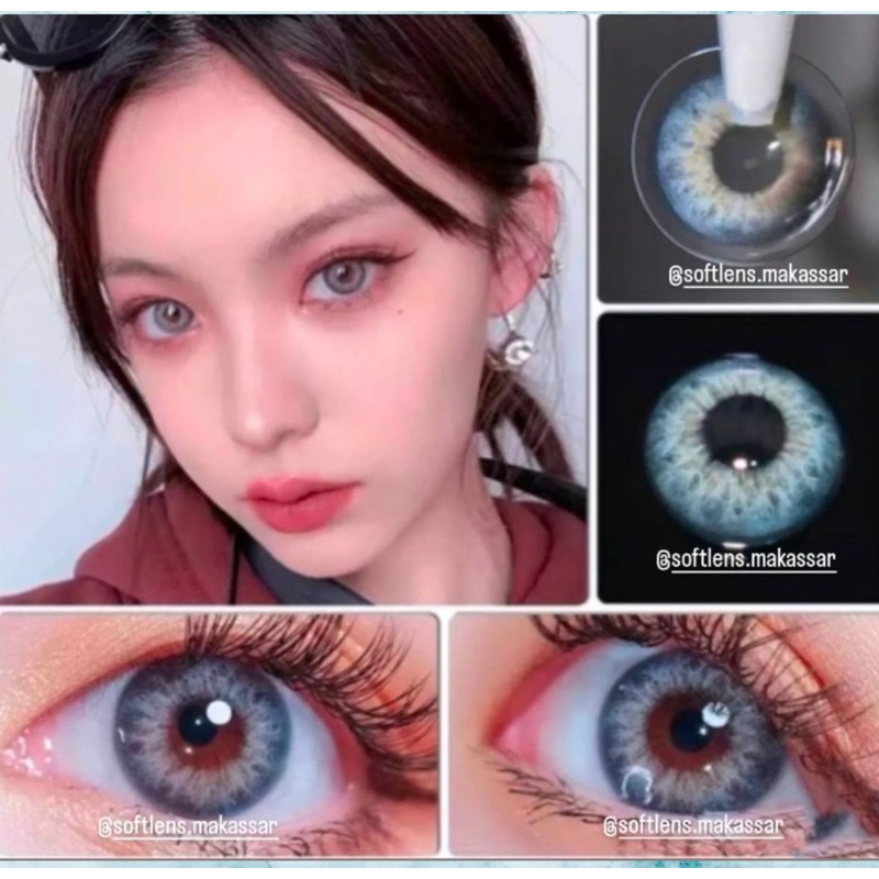 COD/INSTAN SOFTLENS DNA GREY TANPA RING NORMAL&MINUS