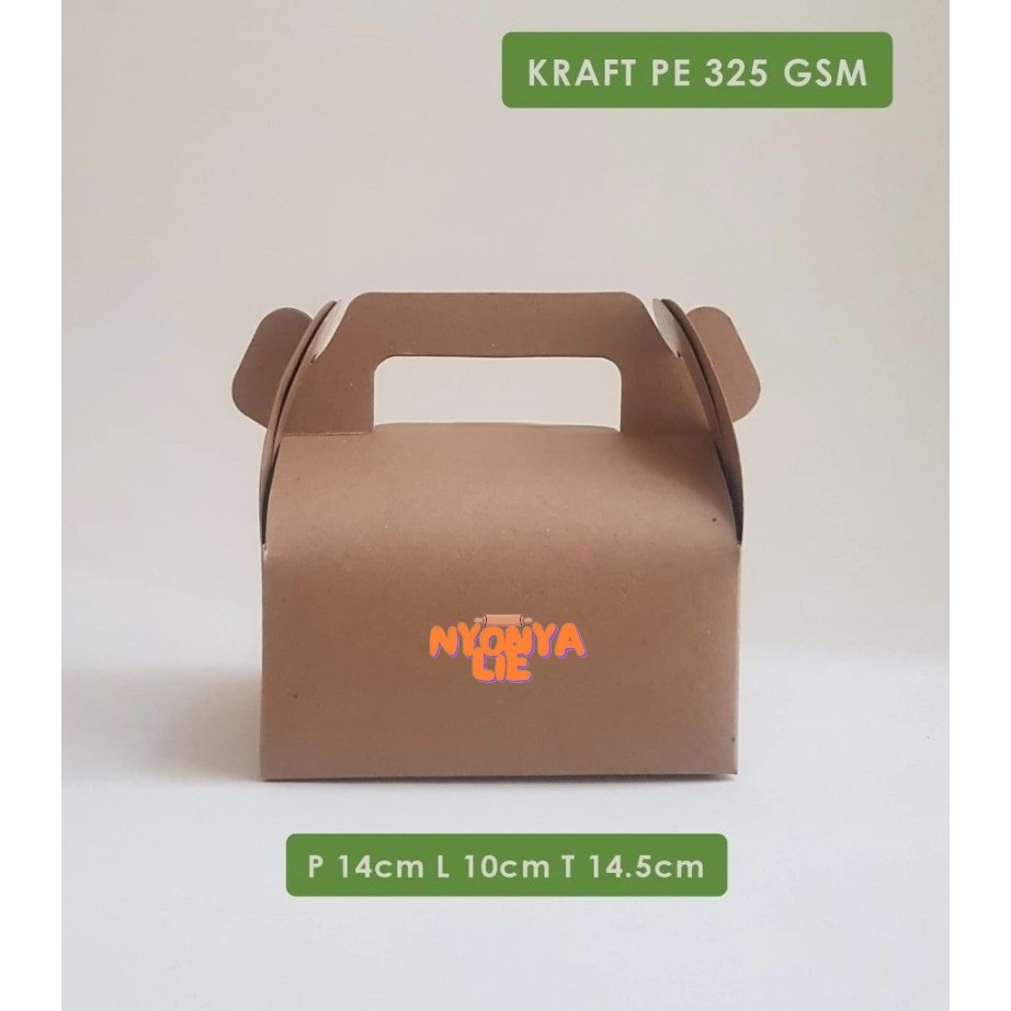 

GB20 14x10x7.5 cm Gable Box Mini Snack Souvenir Hampers Cookies Pudding