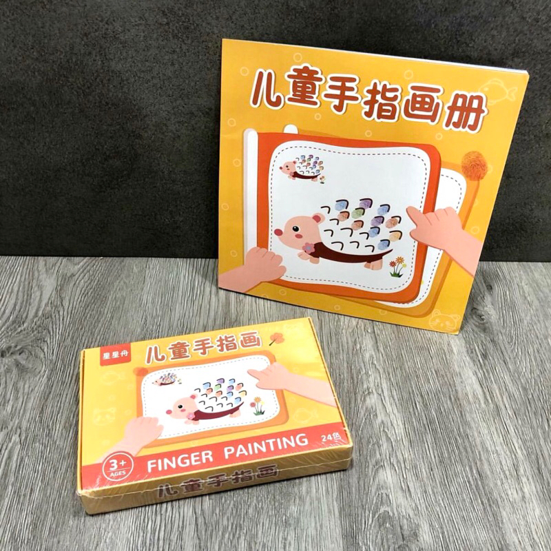KENSTEIN - Finger painting - Buku melukis anak - Finger painting book - Melukis pakai jari - Kids ac