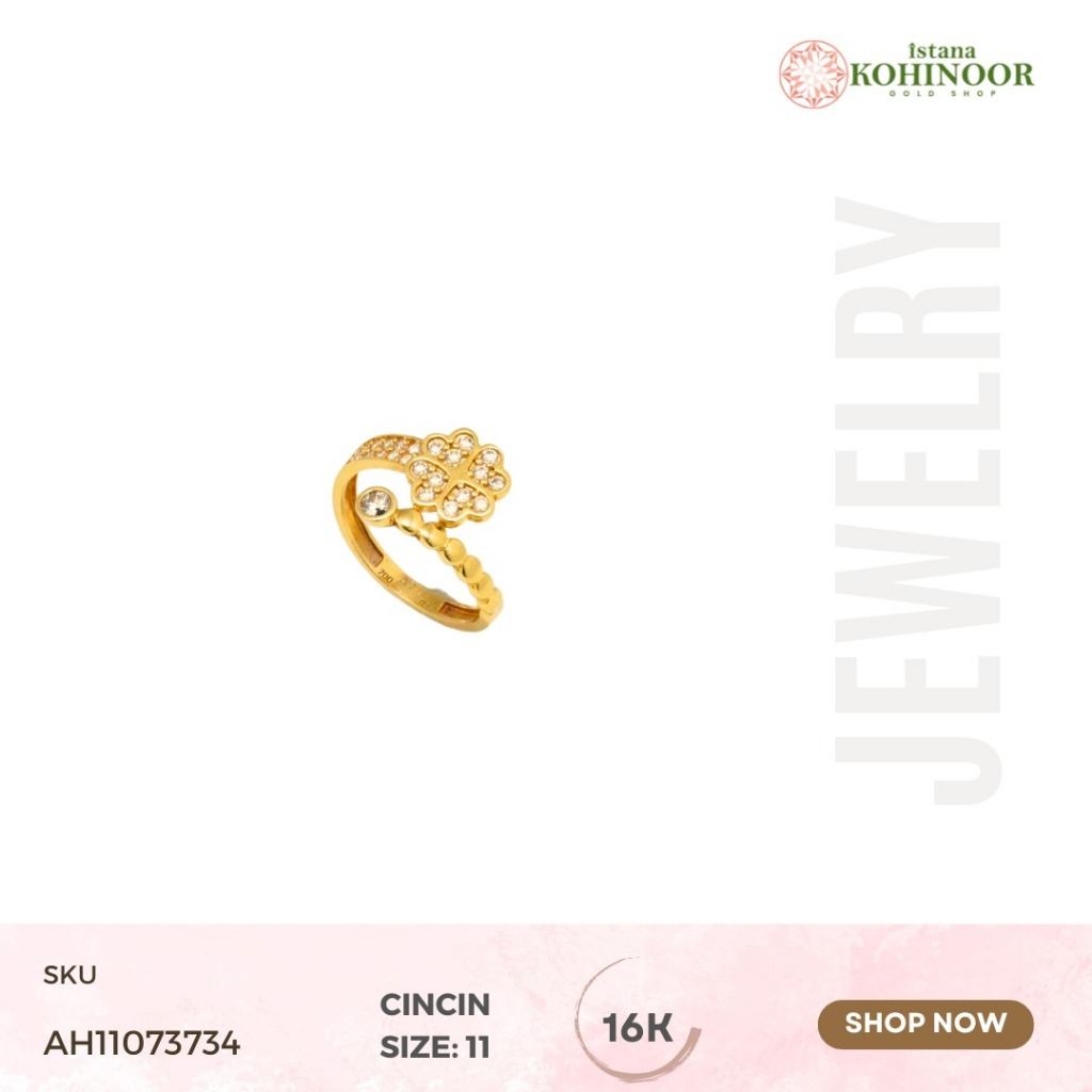 KOHINOOR CINCIN GOLD YELLOW GOLD EMAS 16K VARIASI