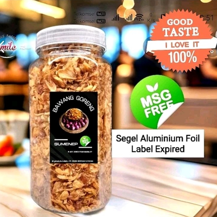 

Bawang goreng premium sumenep | tanpa tepung 200gr
