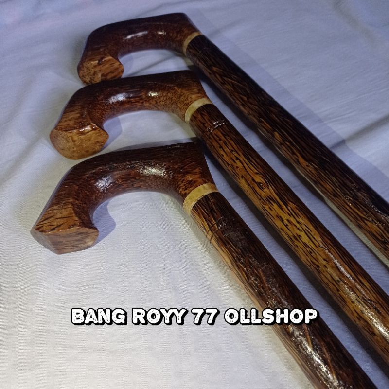 Tongkat jalan kayu aren / alat bantu jalan