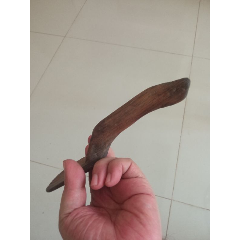 centong nasi kayu JATI jadul tua antik langka lawasan bekas pakai gg motif