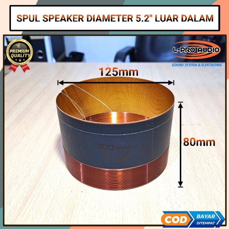 Spul speaker 18 inch ZQ PRO diameter 5,2 in spul luar dalam zqpro impor