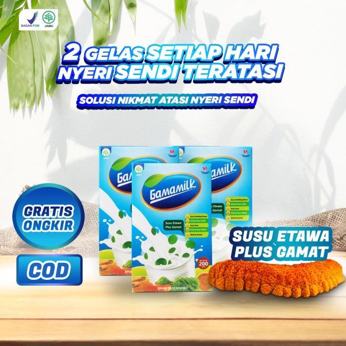 

GAMAMILK - Susu Etawa Ekstrak Daun Kelor membantu meredakan Rematik dan Asam Urat HALAL & BPOM