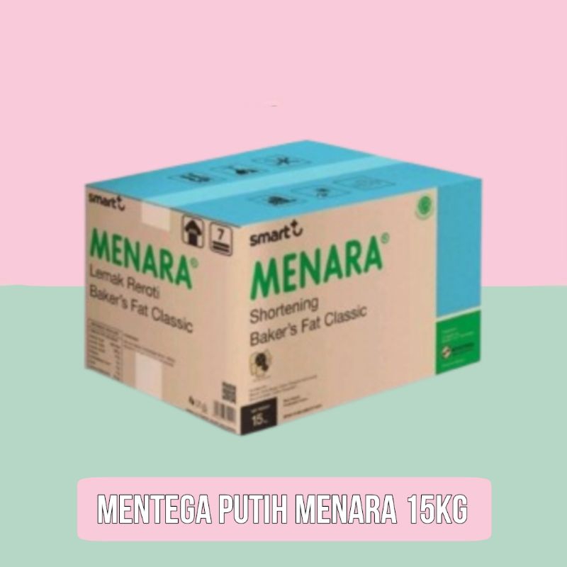 

Mentega Putih Menara 15kg Shortening Baker's Fat Classic