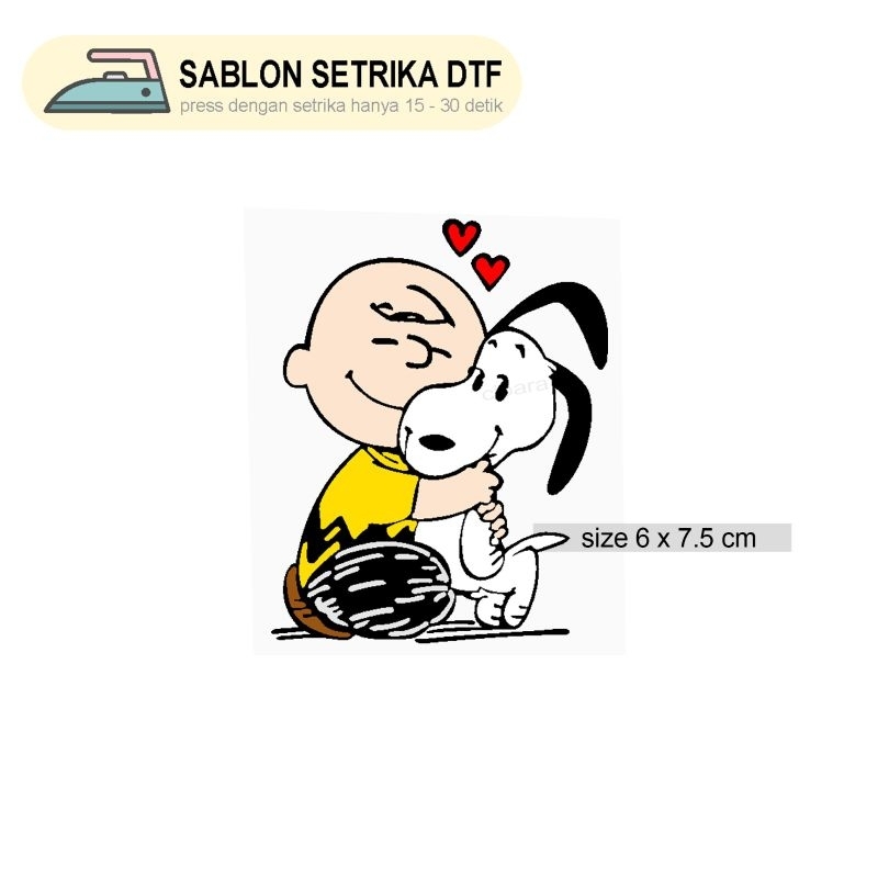 

Stiker Sablon Snoopy Lovely