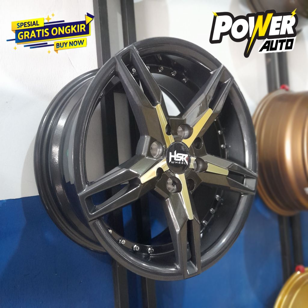 Velg Hsr wheel ring 15 Untuk Mobil Toyota Agya KAUNIKAI HSR r15 baut 8