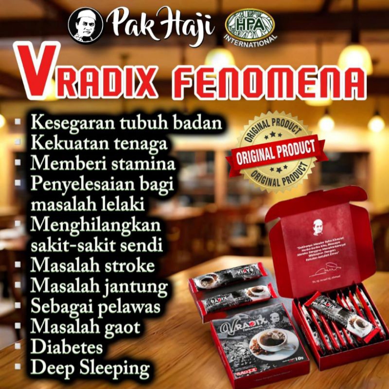 [NEW] Kopi V Radix Fenomena New (1 Box isi 3 Sachet) Original Kopi Radix HPA