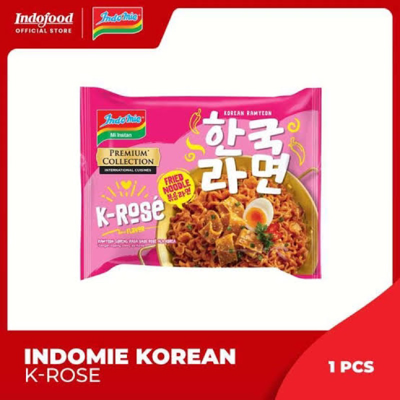 

indomie goreng korean k-rose - indomie premium collection korean k-rose