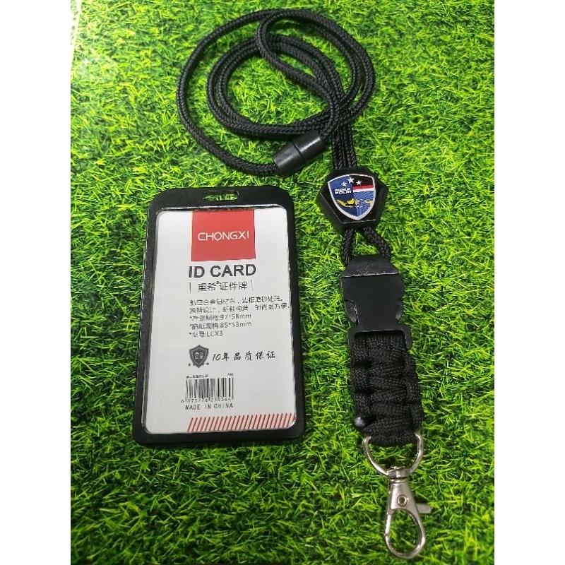 

tali gantungan lanyard hexa id card holder custom logo siber polri