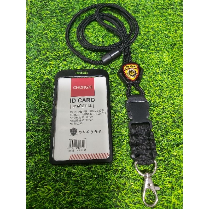 

lanyard tali gantungan id card hexa holder custom logo sdm polri
