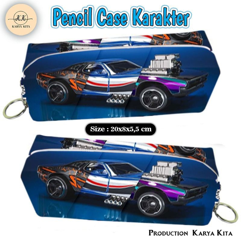 

kotak pensil karakter HOT WHEELS 01