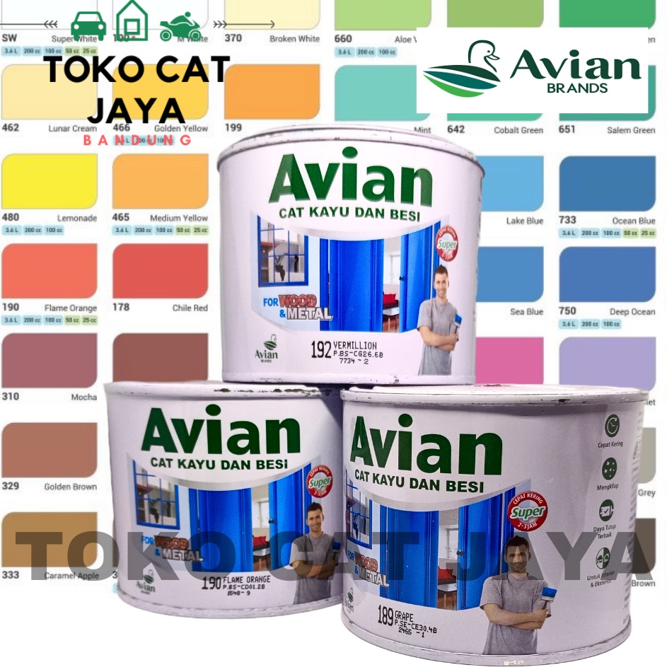 Cat AVIAN Cat Kayu Besi 5kg  45Lt  Avian 12 kg Warna Lengkap