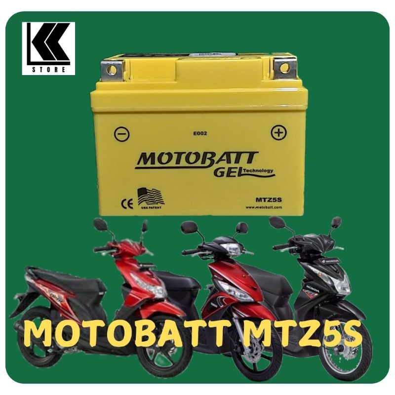 AKI MOTOBATT MTZ5S / AKI BEAT KARBU / BEAT FI 2013 / AKI MIO J / AKI MIO GT / AKI KHARISMA / AKI SUP