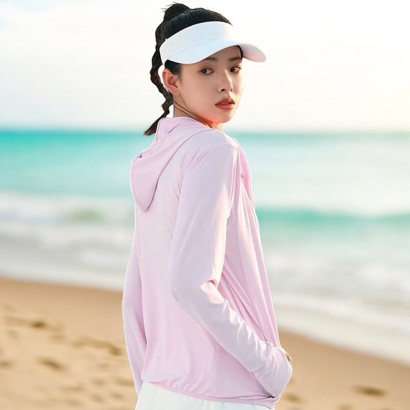 Jaket Anti UV Pria Wanita / Jaket Mesh Hoodie UV Protection Jaket Olahraga Running gym Sepeda Men