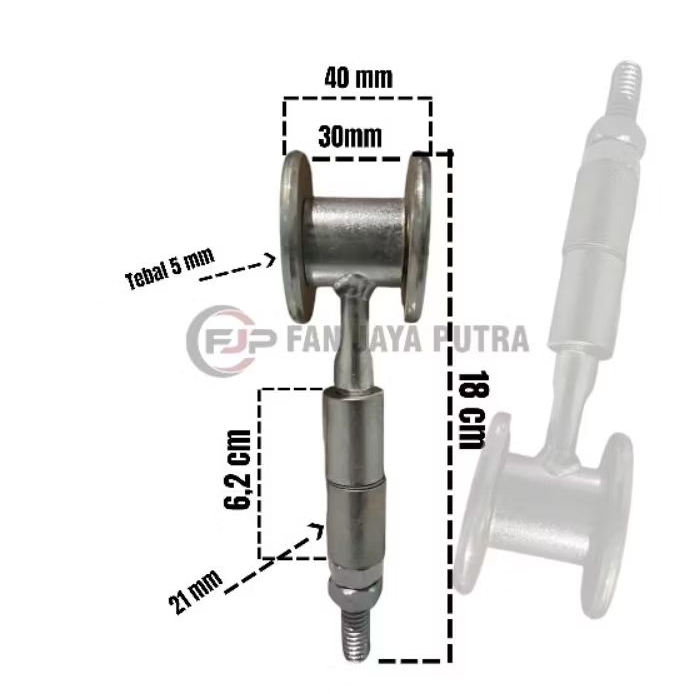 Roda Atas Handerson Polos Rel Besar | Roda Atas Pintu Handerson Pintu Lipat Pintu Sliding | Komponen