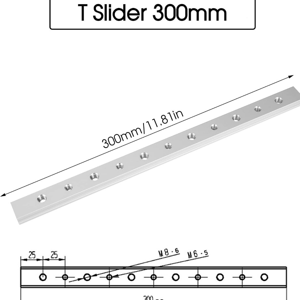 Update Favorit T Track Mitre Slider Bar 3mm Table Saw Runner Gauge Miter Slot FCL