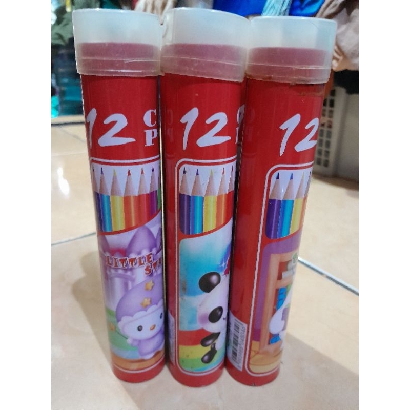 

Pensil warna isi 12 warna .