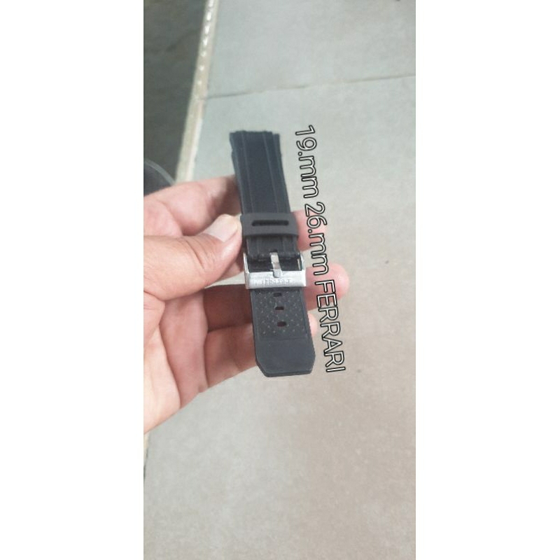 strap rubber jam FERRARI 26mm + 19mm