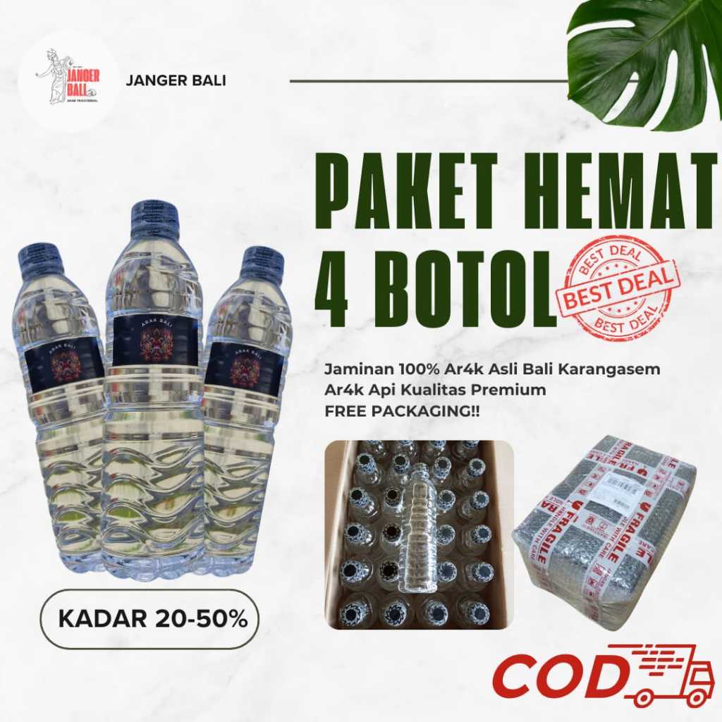 

[PROMO PAKET 4 BOTOL] MINUMAN SARI KELAPA HERBAL KHAS BALI ASLI PREMIUM