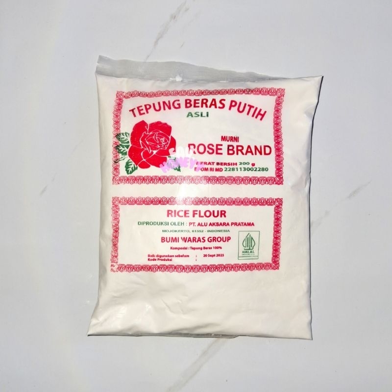 

Tepung Beras Putih Rose Brand Tepung Ketan Rose Brand 200 gr 200gram