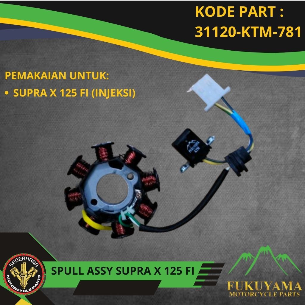 SPULL SEPUL SPUL ASSY SUPRA X 125 FI INJEKSI FUKUYAMA
