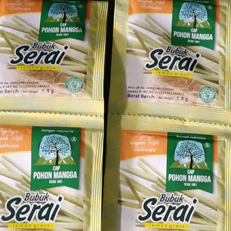

TERMURAH SERAI BUBUK SACHET 4 GRAM X 10 PICIS