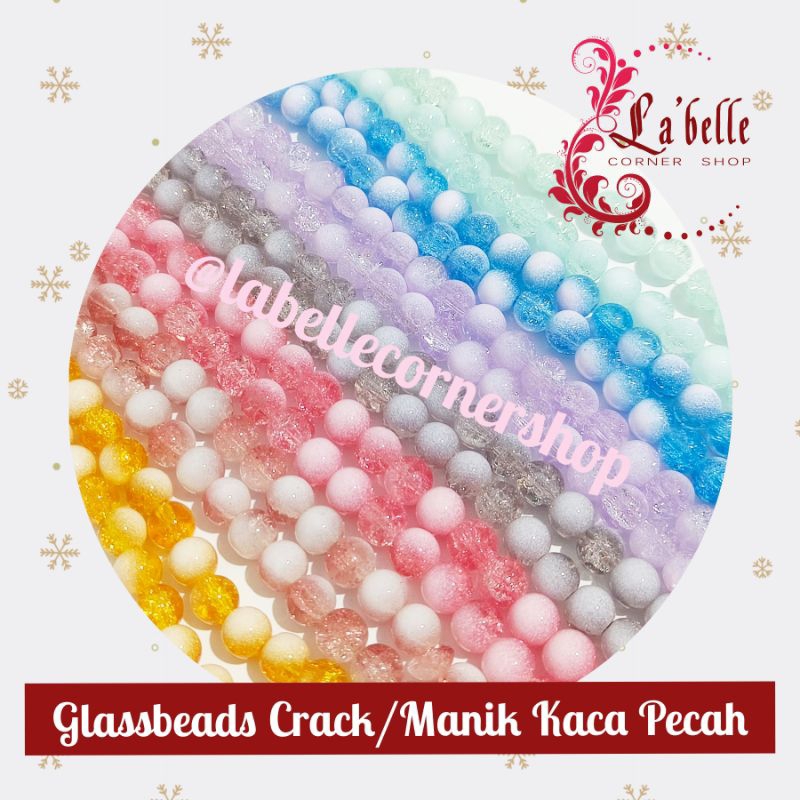 Glassbeads Crack/Manik Kaca Pecah