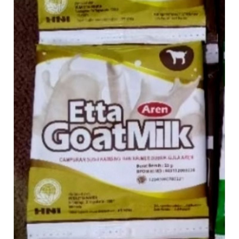 

ETTA GOAT MILK GULA AREN KECER /SACHET - HNI HPAI